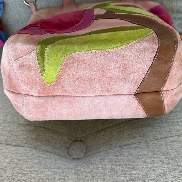 Coach Poppies for Peace Suede and Leather XL Tote - Picture 2 of 14
